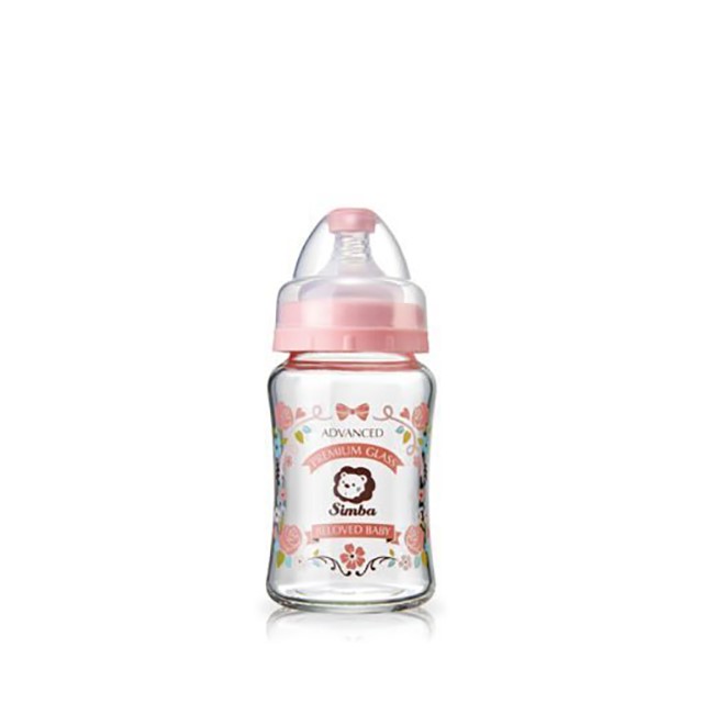 蘿蔓晶鑽寬口玻璃大奶瓶180ml