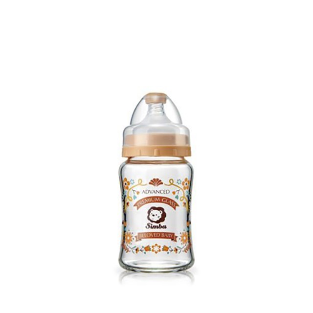 蘿蔓晶鑽寬口玻璃大奶瓶180ml
