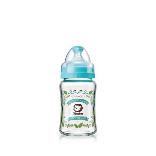 蘿蔓晶鑽寬口玻璃大奶瓶180ml
