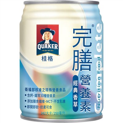 桂格-完膳營養素液(經典香草)250ml*24罐