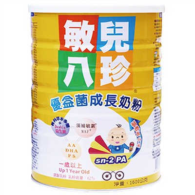 敏兒八珍優益菌成長奶粉
