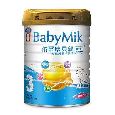 佑爾康貝親幼兒成長羊奶粉OPO PLUS